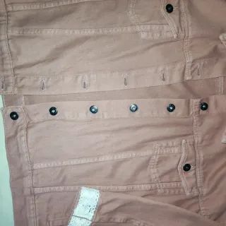 Chaqueta tejana oversize, customizada, mujer.