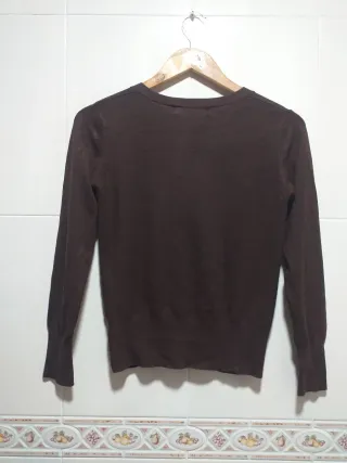 Zara Chaqueta punto marrón Talla M