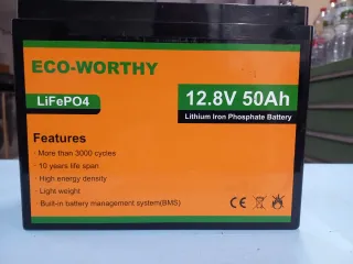 Batería Eco-Worthy LiFePO4 12.8V 50Ah