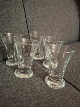 5 Bicchierini da Amaro in Vetro