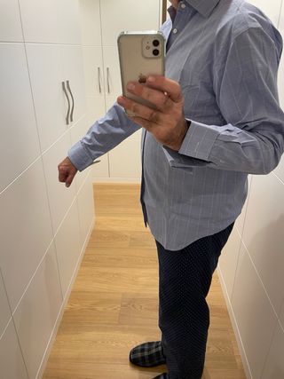 Camisa de caballero a cuadros