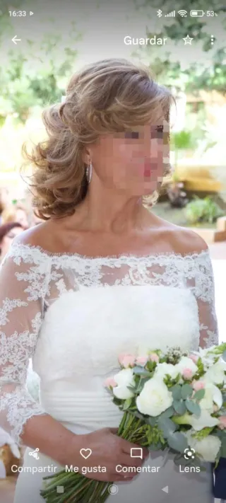 Vestido de novia con chaqueta