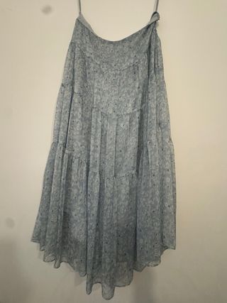 Falda Ralph Lauren L floral azul