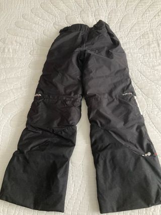Pantalón de esquí para niño negro talla 8 años
