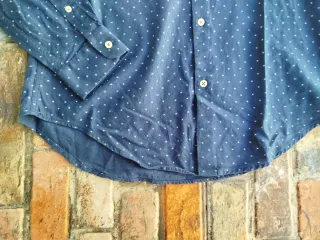 Camisa Zara Man Azul Estampada