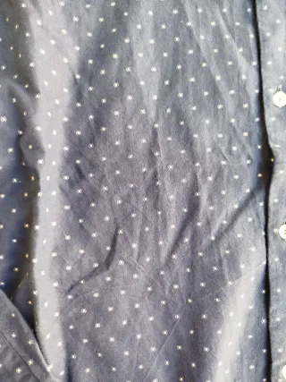 Camisa Zara Man Azul Estampada