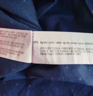 Camisa Zara Man Azul Estampada