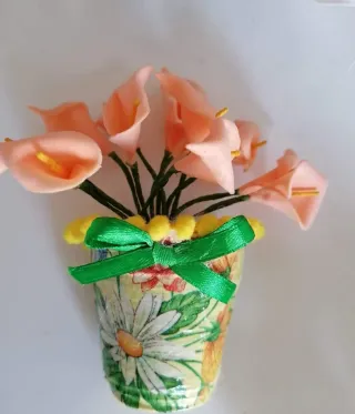 Imanes Flores Hechos a Mano (Precio por Unidad)