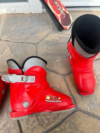 Sci e scarponi infantili taglia sci 104 cm