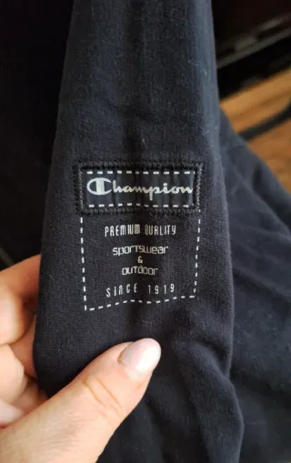 Felpa Champion donna zip tasche blu