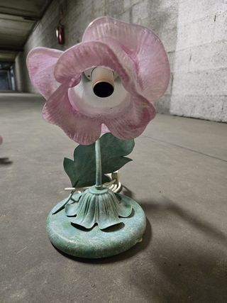 Lampadario ferro battuto fiori