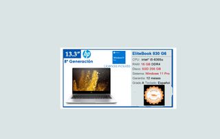 HP Elitebook 830 G6 i5-8365u 16GB/256GB SSD 13.3