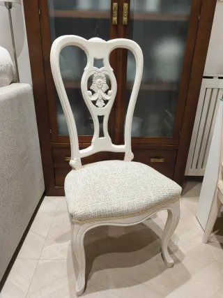 6 Sillas de salón tapizadas