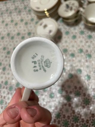 Set 12 Tazzine Porcellana Rose