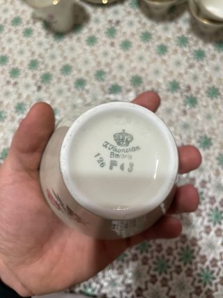 Set 12 Tazzine Porcellana Rose