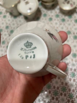 Set 12 Tazzine Porcellana Rose