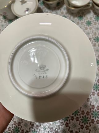 Set 12 Tazzine Porcellana Rose