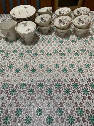 Set 12 Tazzine Porcellana Rose