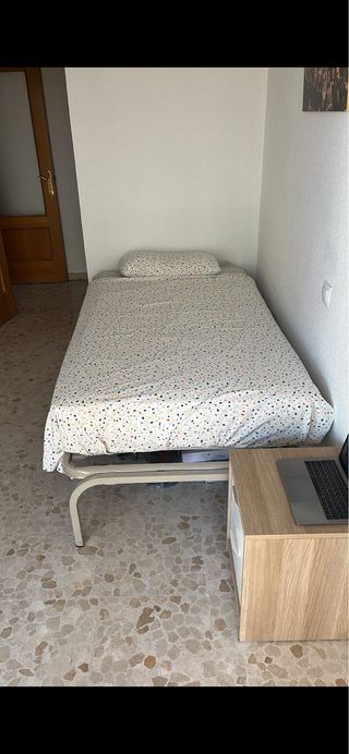 Cama 90 con colchón 105 y somier 90