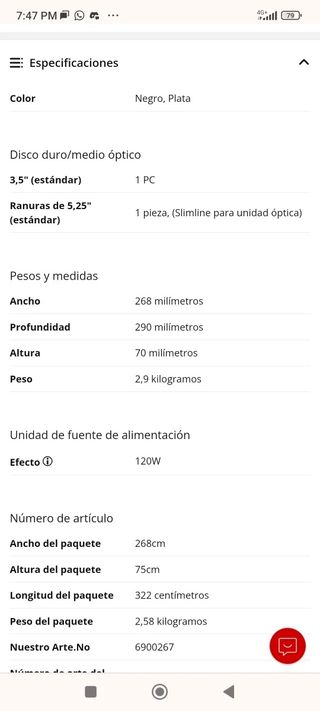 Caja Mini ITX K8 Nueva