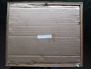 Cuadro de caza con perros y patos.