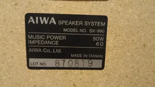 Pareja Altavoces Aiwa SX-990