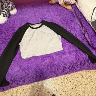 Maglione manica lunga crop top