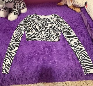 Maglione manica lunga crop top