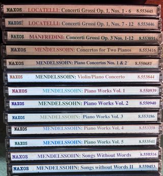 Cerca de 100 CDs Música Clásica Naxos