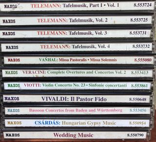 Cerca de 100 CDs Música Clásica Naxos