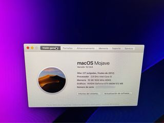 iMAC 27 APPLE 2013 SSD 1TB Potente ORDENADOR +Caja