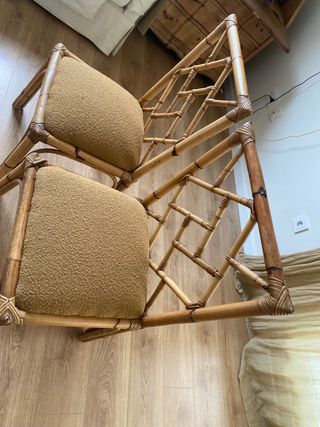 Pareja de sillas Chipendealle bambú