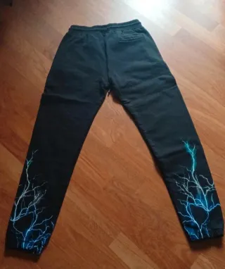 Pantaloni Phobia neri con fulmini