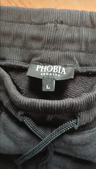 Pantaloni Phobia neri con fulmini