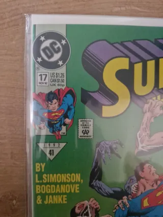Comic Superman: the man of steel número 17