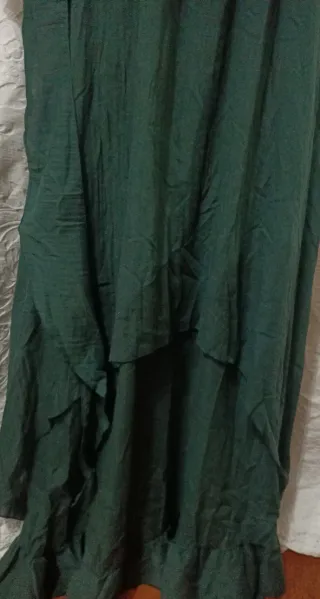 Disfraz Medieval Corsé Negro y Vestido Verde