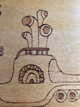 Arte en Madera Beatles Yellow Submarine