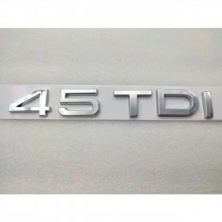 Emblema Logo AUDI 4.5 TDI plata