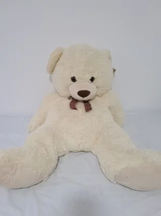 Oso de peluche grande crema