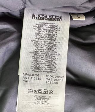 Parka Napapijri Azul marino Talla L