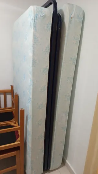 Estructura cama somier y colchón