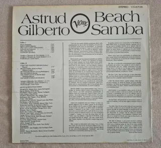 Vinilo Astrud Gilberto Beach Samba Verve