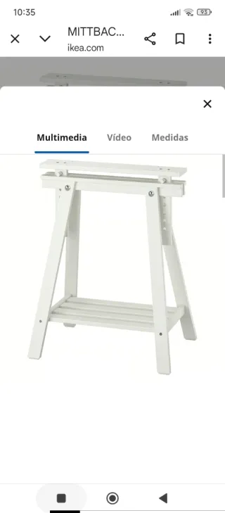 2 Caballetes MITTBACK IKEA