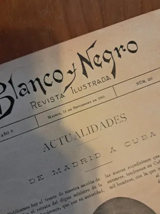 Revista Blanco y Negro 1895 16 paginas