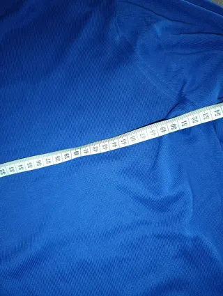 Maglioncino blu scollo a V tg L