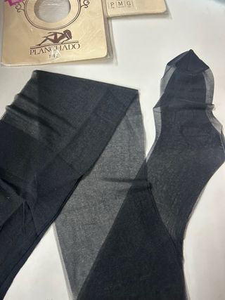 2 Panties Cristal Negro Talla G VINTAGE