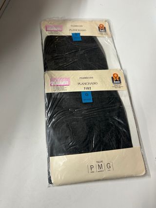 2 Panties Cristal Negro Talla G VINTAGE