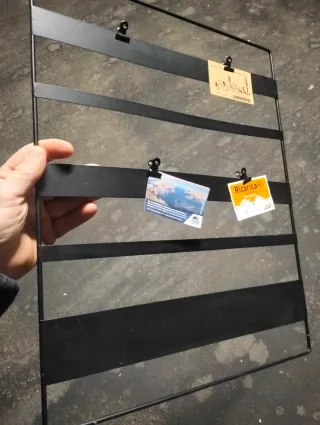 Portafoto in metallo nero