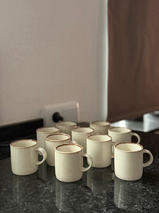 Conjunto 10 chávenas de café