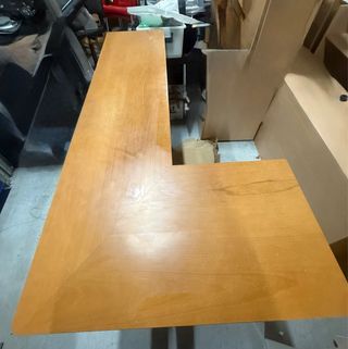 Mostrador de madera maciza